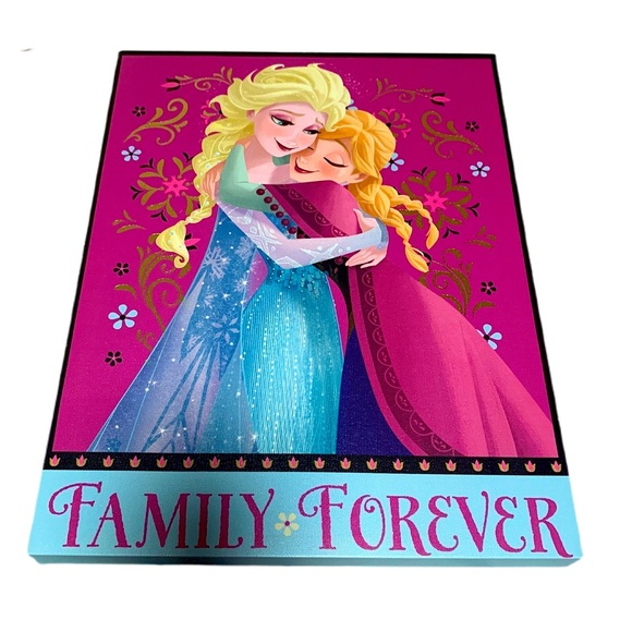 Disney Other - Disney Frozen Elsa & Anna Family Forever Canvas